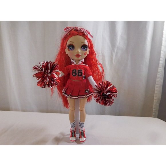 Rainbow High Cheer Ruby Anderson Red Fashion Cheerleader Doll with Pom poms - Picture 1 of 13